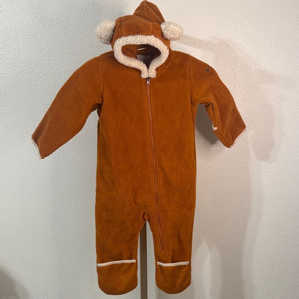 Columbia Baby Bear Hood Fleece Bunting 18-24M NWT